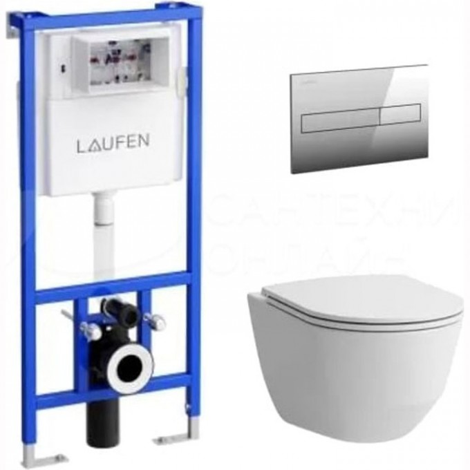 Комплект LAUFEN PACK PRO унитаз безободковый, с микролифтом + система инсталляции 8.6996.6.000.000.R Комплект LAUFEN PACK PRO унитаз безободковый, с микролифтом + система инсталляции 8.6996.6.000.000.R