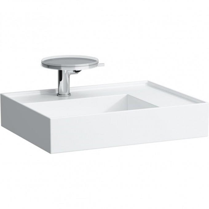Раковина-чаша LAUFEN KARTELL BY со скрытым сливом 600x460 мм с полочкой справа 8.1033.4.400.104.1 Раковина-чаша LAUFEN KARTELL BY со скрытым сливом 600x460 мм с полочкой справа 8.1033.4.400.104.1