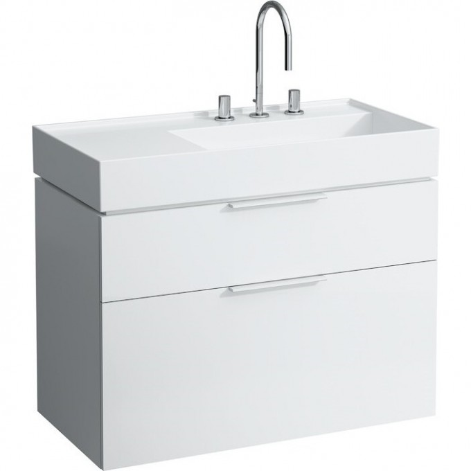 Раковина-чаша LAUFEN KARTELL с полочкой слева, с 3 отверстиями для смесителя, цвет белый 8.1033.9.000.108.1 Раковина-чаша LAUFEN KARTELL с полочкой слева, с 3 отверстиями для смесителя, цвет белый 8.1033.9.000.108.1