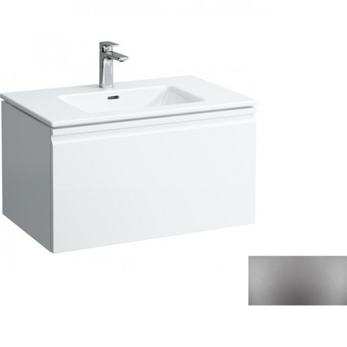 Тумба с раковиной LAUFEN PRO S 80*50 см, с ящиком и доп отсеком, цвет графит 8.6096.4.480.104.1 Тумба с раковиной LAUFEN PRO S 80*50 см, с ящиком и доп отсеком, цвет графит 8.6096.4.480.104.1
